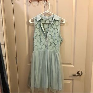 LC Lauren Conrad Baby Blue Tulle Dress